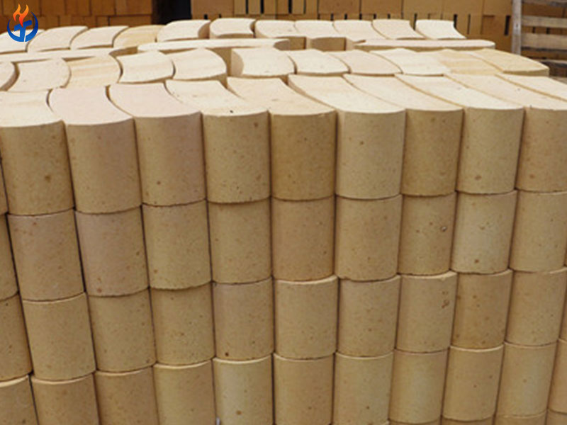 details of curved refractory brick